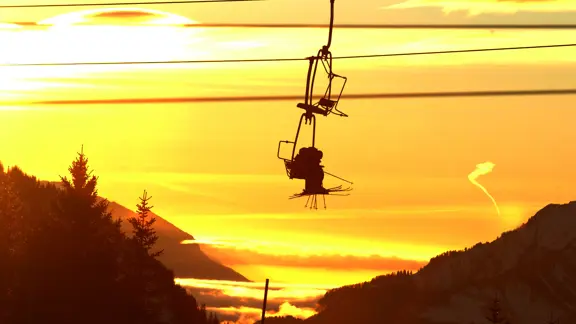 Avoriaz Portes Du Soleil Sunset Avoriaz 1800