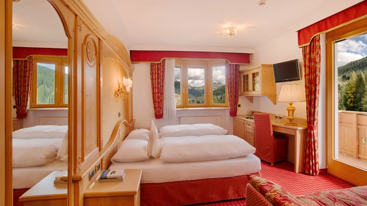 Inghams Italy Dolomites Arabba Hotel Garni Serena Tulipano Bedroom