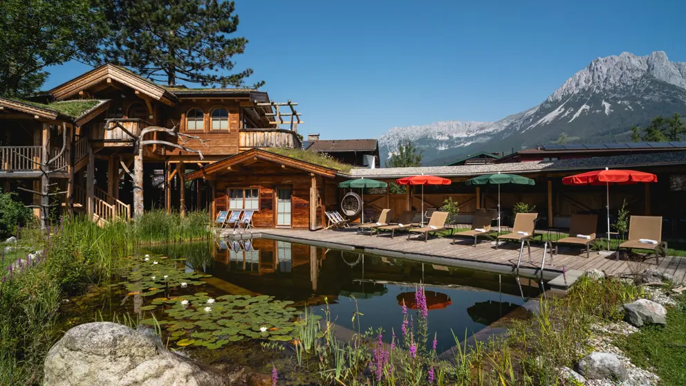 Hotel Flora Ellmau Outdoor Natural Pool 2 [1]