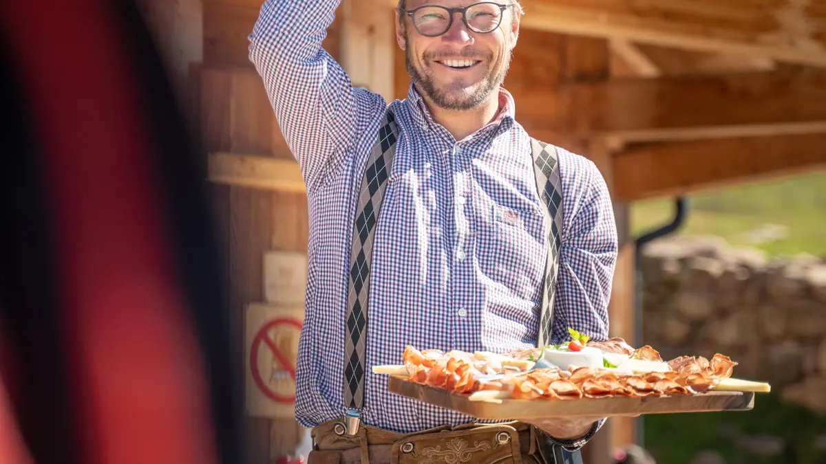 Selva di Val Gardena, Dolomites, Italy Holidays, Lunch In A Traditional Rifugio