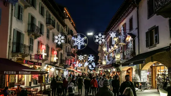 Chamonix France Resort At Christmas