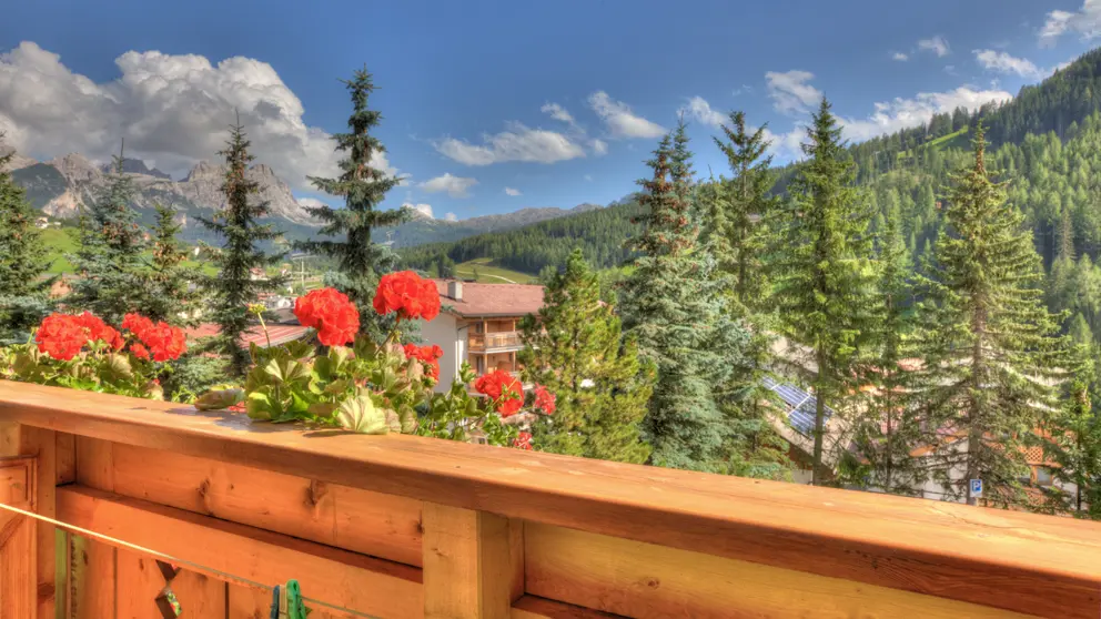 Hotel La Stua, San Cassiano, Balcony Views