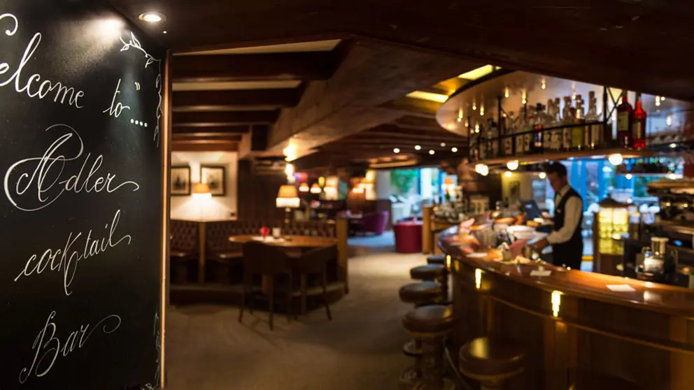 Italy, Dolomites, Ortisei, Adler Spa Resort, Bar [8]