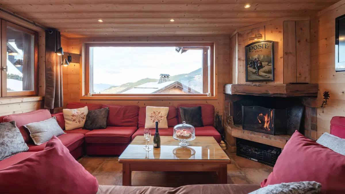 Chalet Jardin Alpin La Tania Living Room (3)