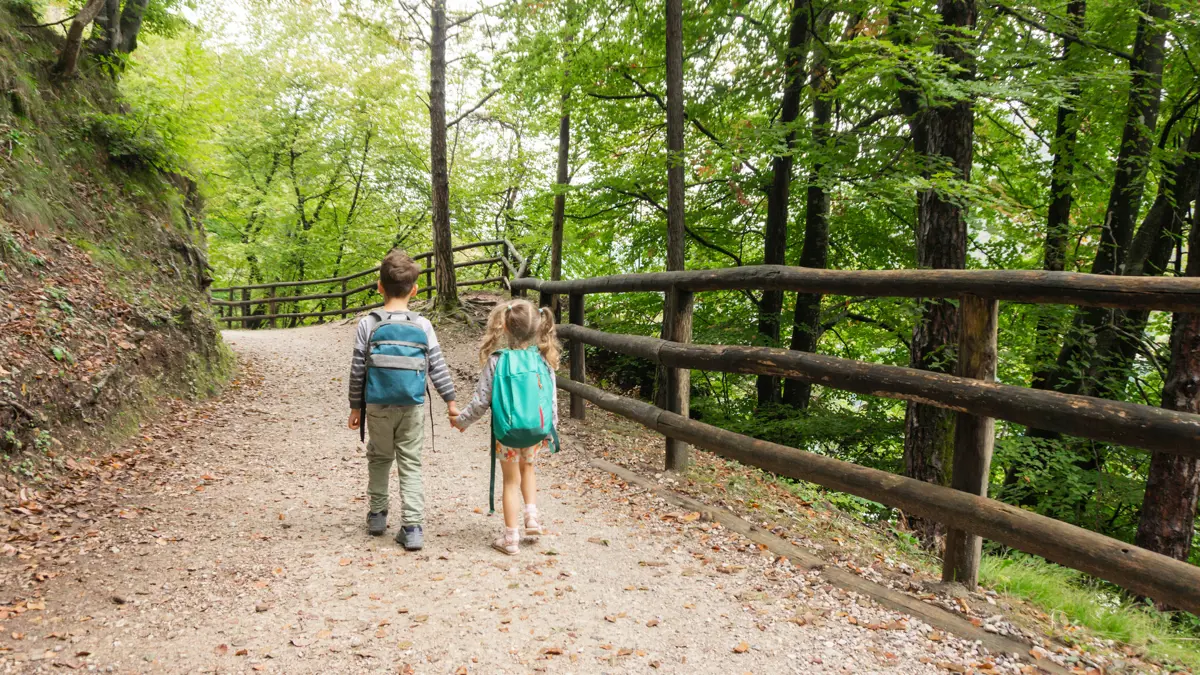 Lake Ledro Italy Family Walking