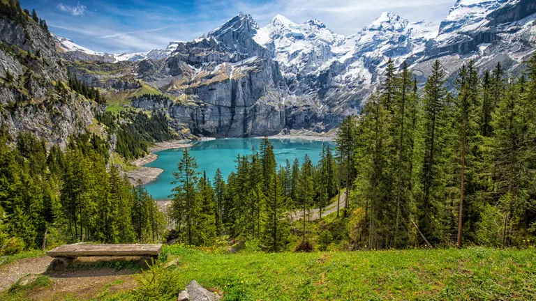 A scenic view of a landscape