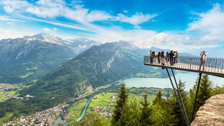 A scenic view of a landscape