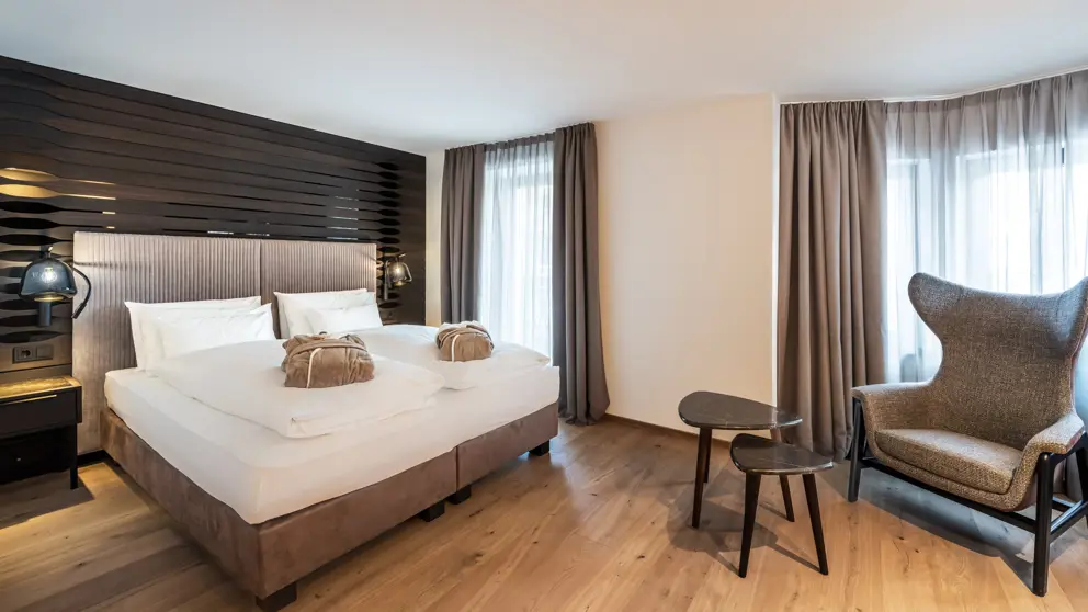 Italy, Dolomites, Selva, Hotel Stella, Superior Bedroom [7]