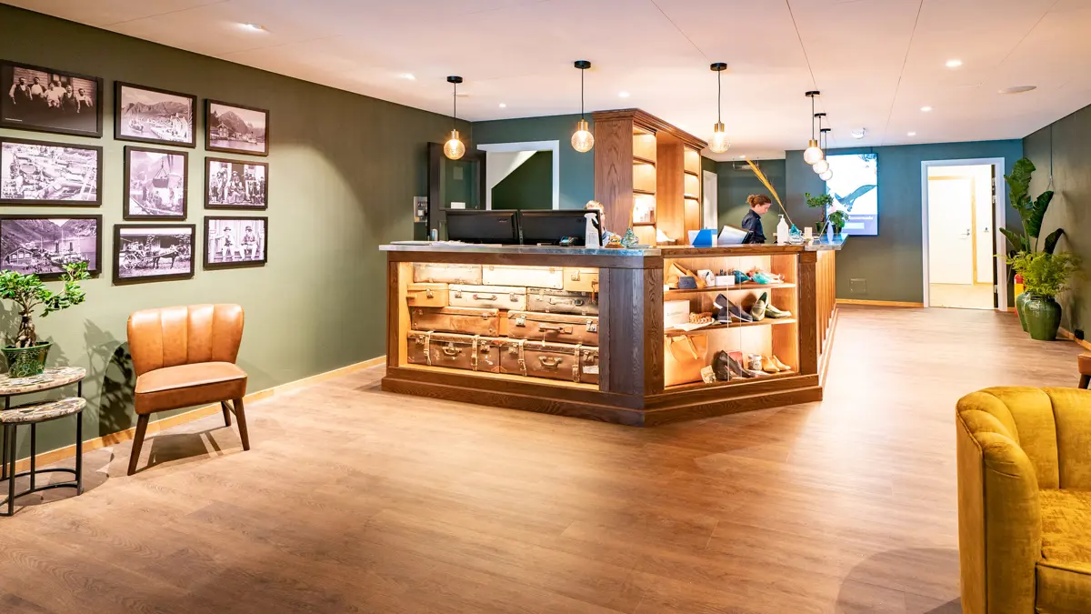 Hotel Aurlandsfjord Flam Aurland Reception Copyright @Norwaysbest