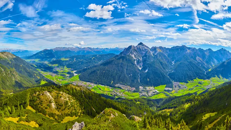 A scenic view of a landscape