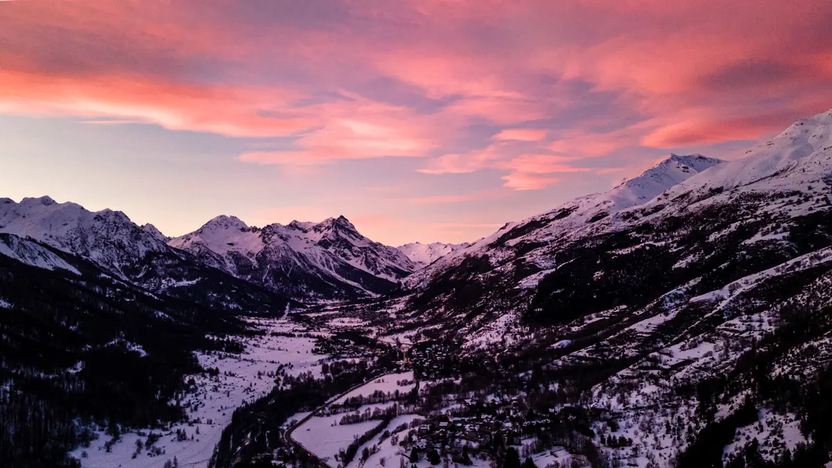 Serre Chevalier Sunset Serre Chevalier Vallée Briançon