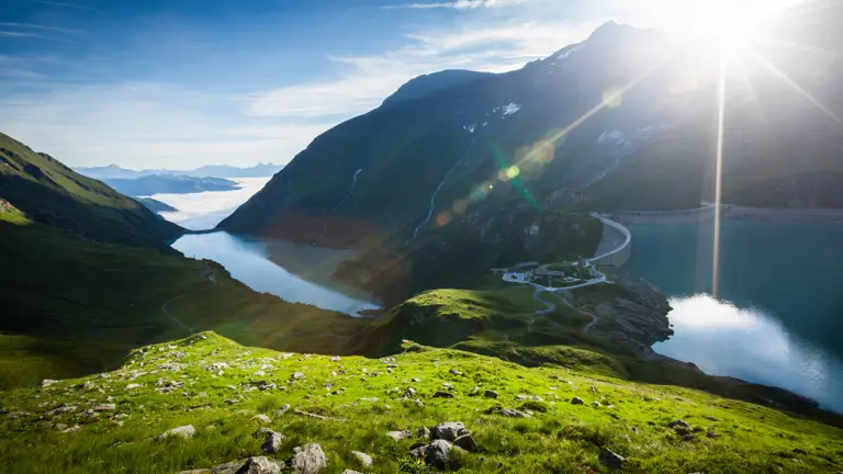 A scenic view of a landscape