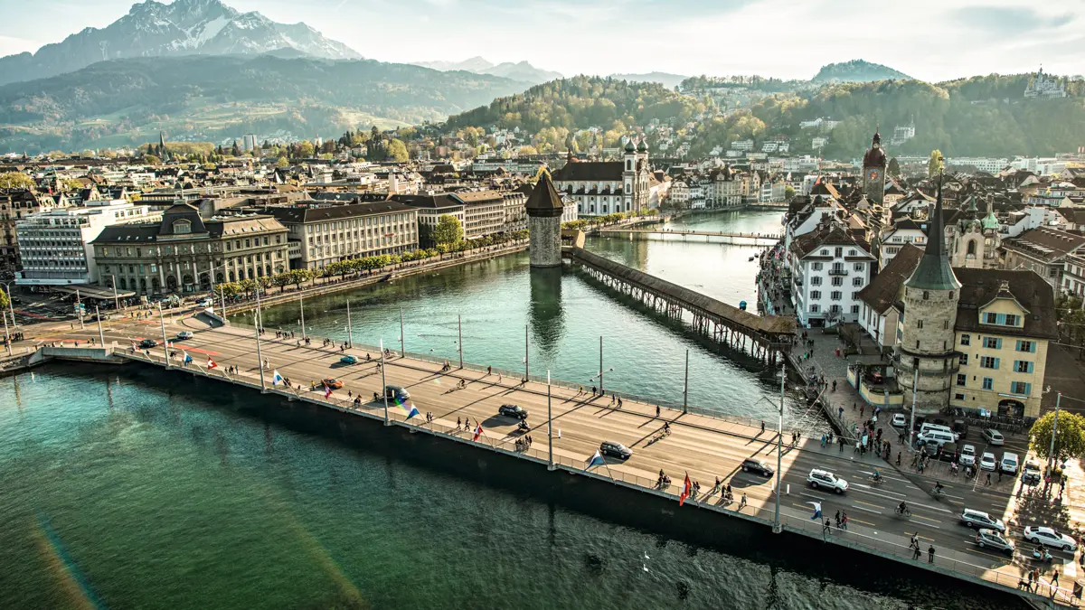 Lucerne city panorama