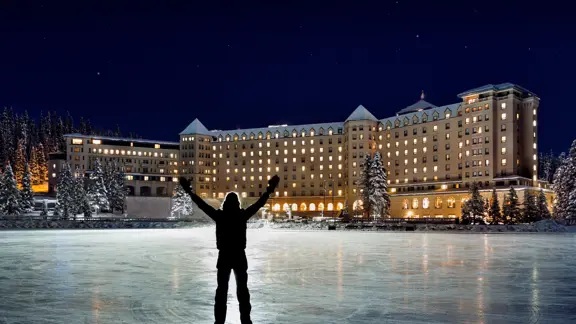 Fairmont Chateau Lake Louise Ski Big 3 Ice Skating