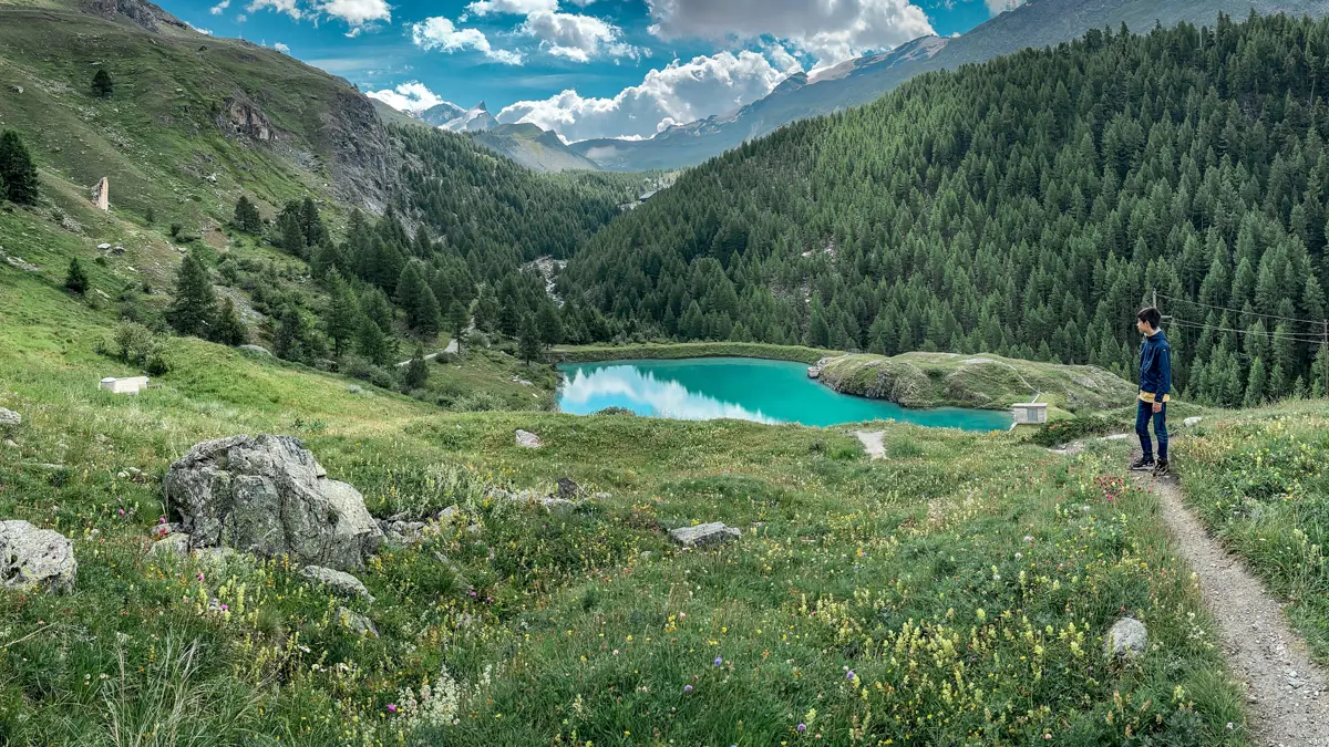 Zermatt Moosjisee Mountain Lake On Five Lakes Walk Copyright Benoît Bruchez