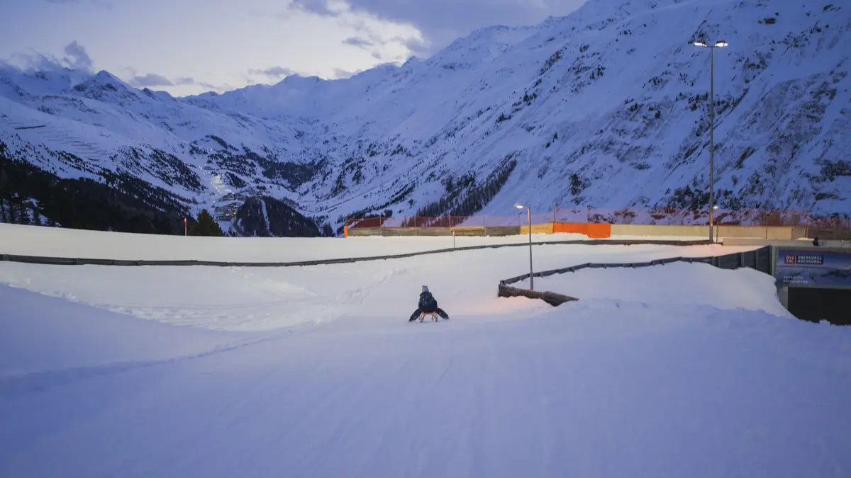 Hochgurgl Ski Resort Tirol Sledging C Casey Moore