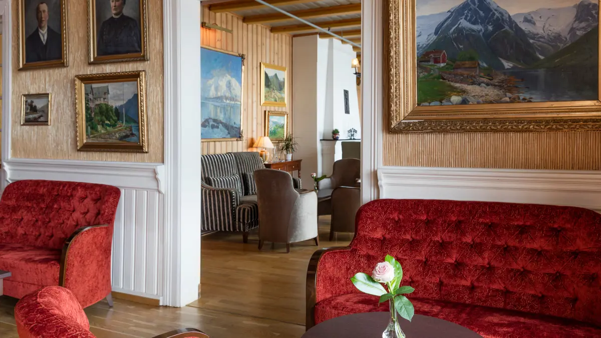 Kviknes Hotel Balestrand Lounge