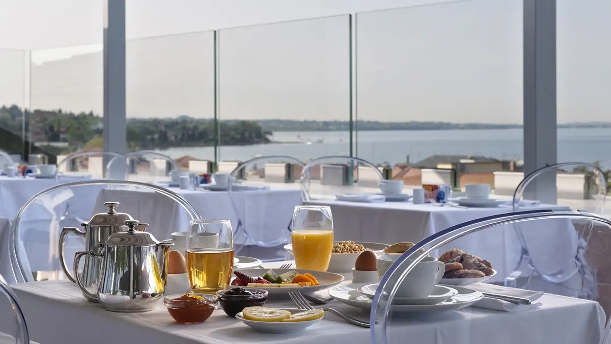 Palace Hotel San Pietro Bardolino Lake Garda Breakfast Terrace