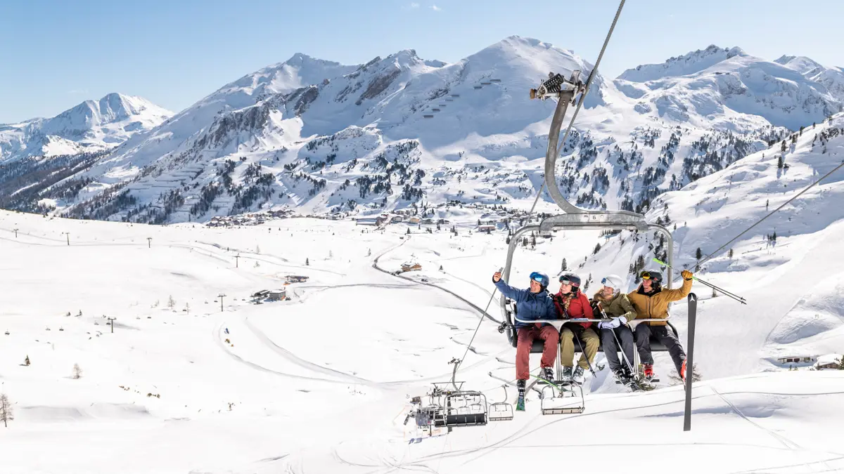 Obertauern Ski Resort Austria Ski Piste Chairlift C Salzburgerland Tourism