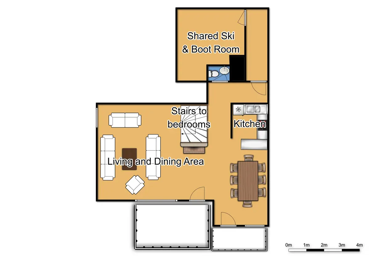 Chalet Mathilde Val Thorens Fourth Floor Plan