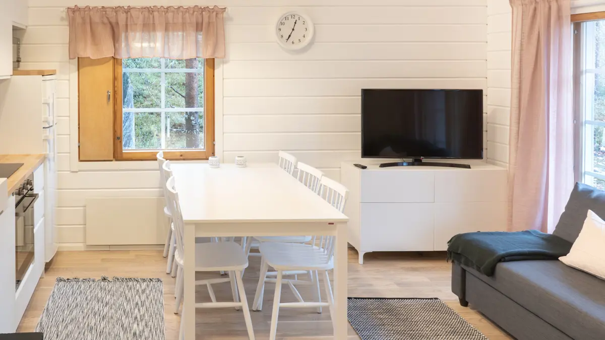 Yllasrinne Cabins .Yllas Villa Yllas A Kitchen And Living Area