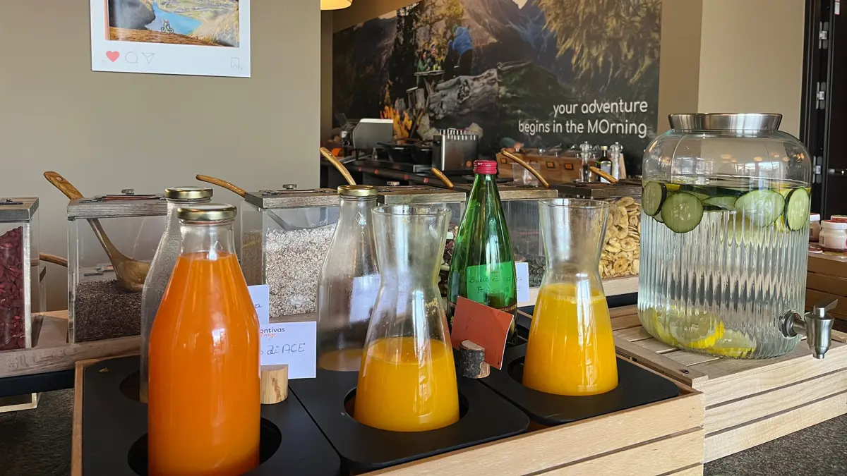 Montivas Lodge Livigno Juice Selection Breakfast