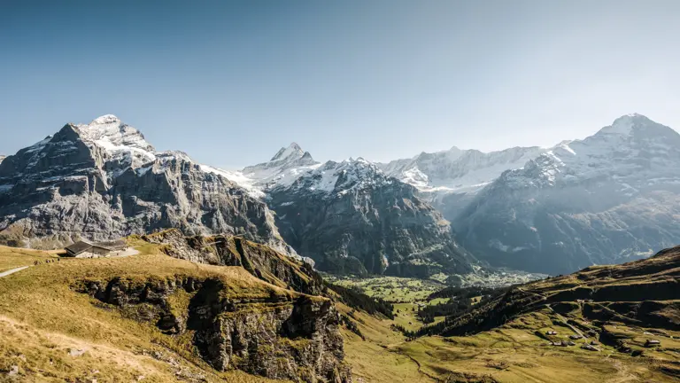 A scenic view of a landscape