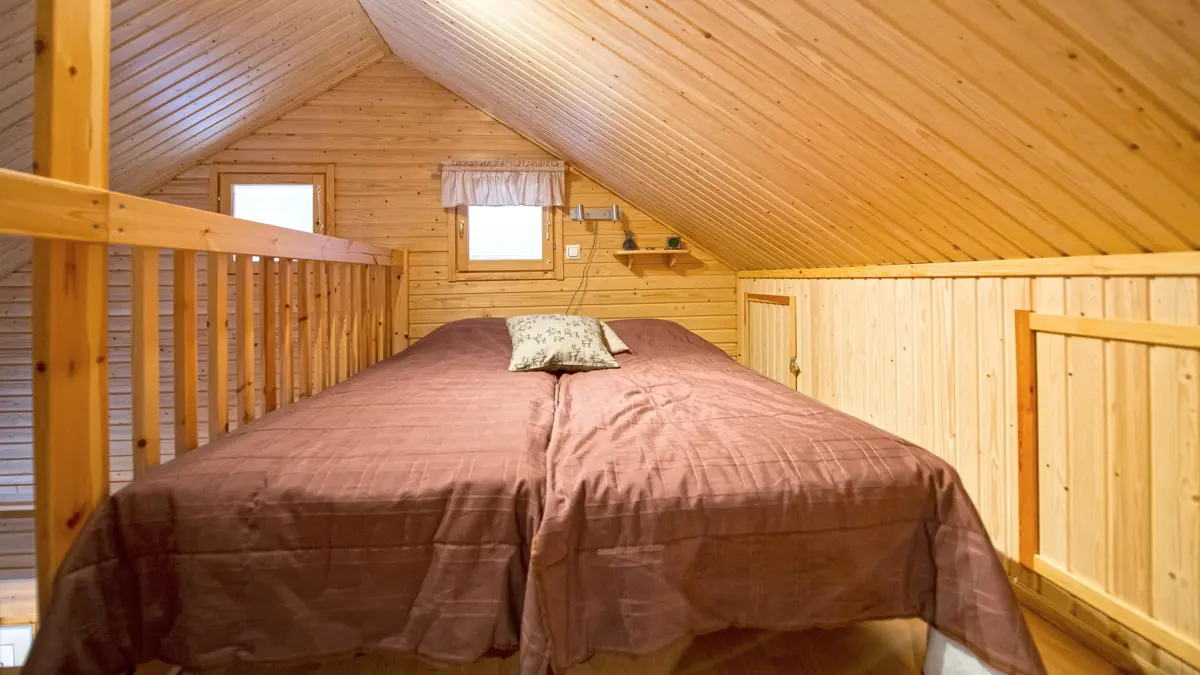 Yllas Log Cabins Yllas Kevätriekko Cabin Mezzanine