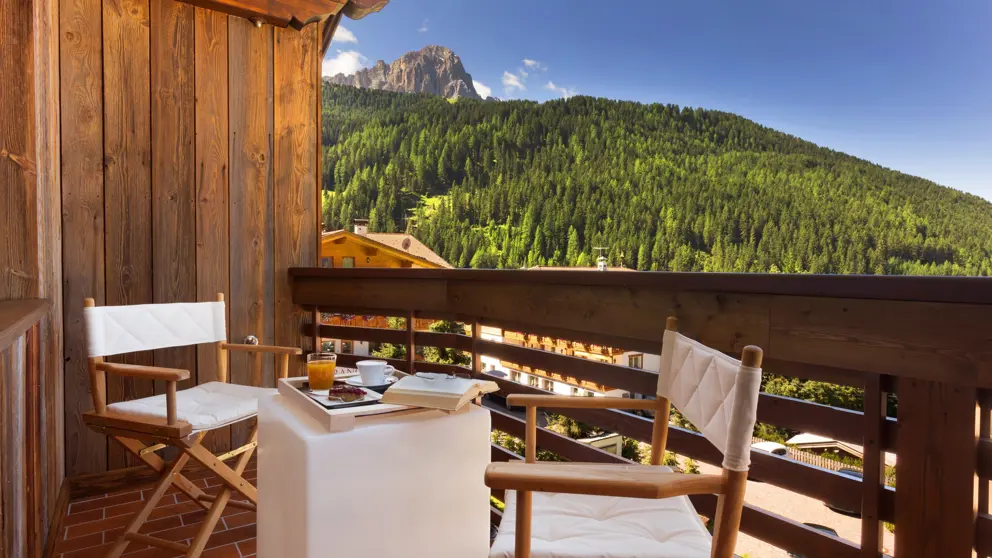 Dolomites, Selva, Mountain Home Garni Villa Anna, Balcony [2]