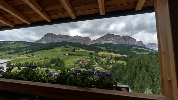 Superior panorama balcony view