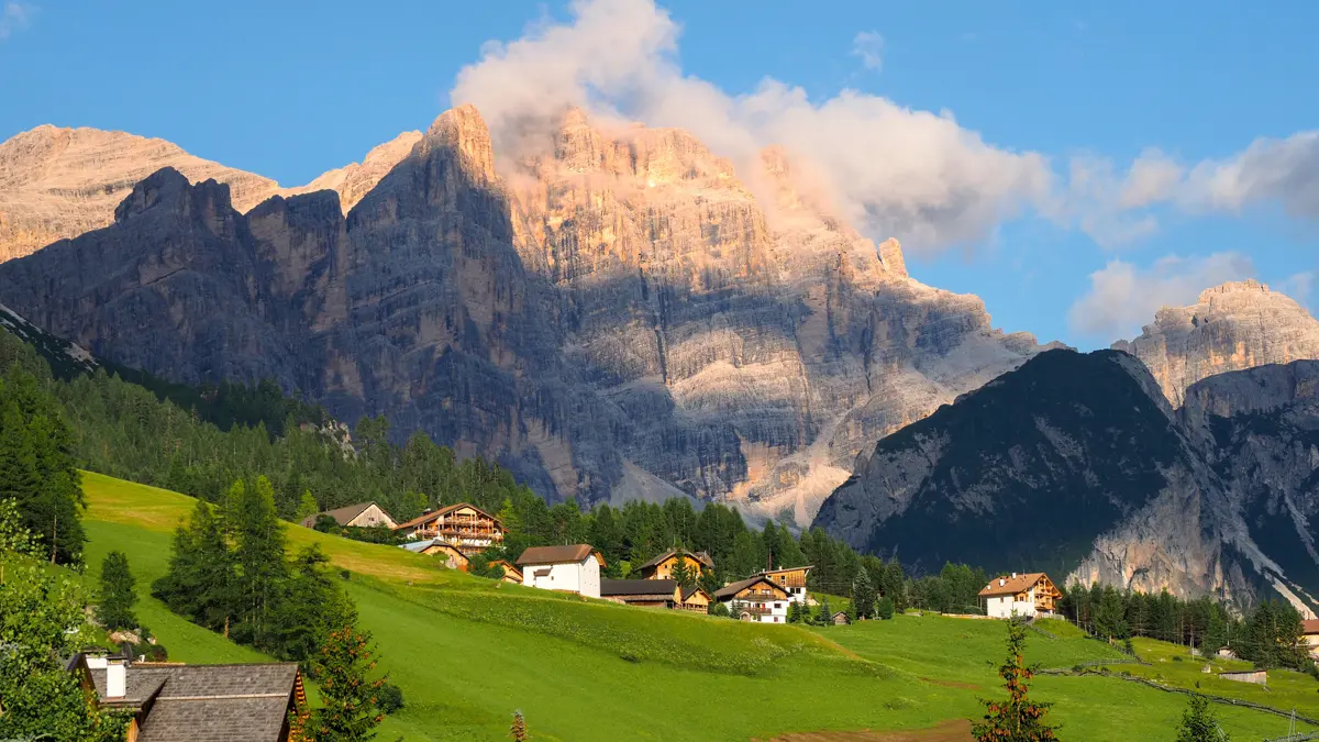 Sunset in the Dolomites, Alta Badia
