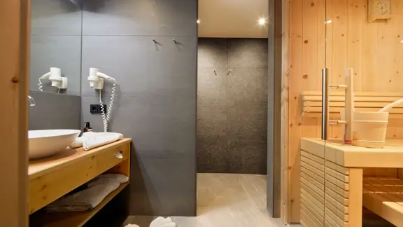 Pinzgauerin bathroom