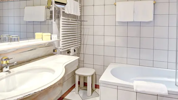 Typical bathroom with bath