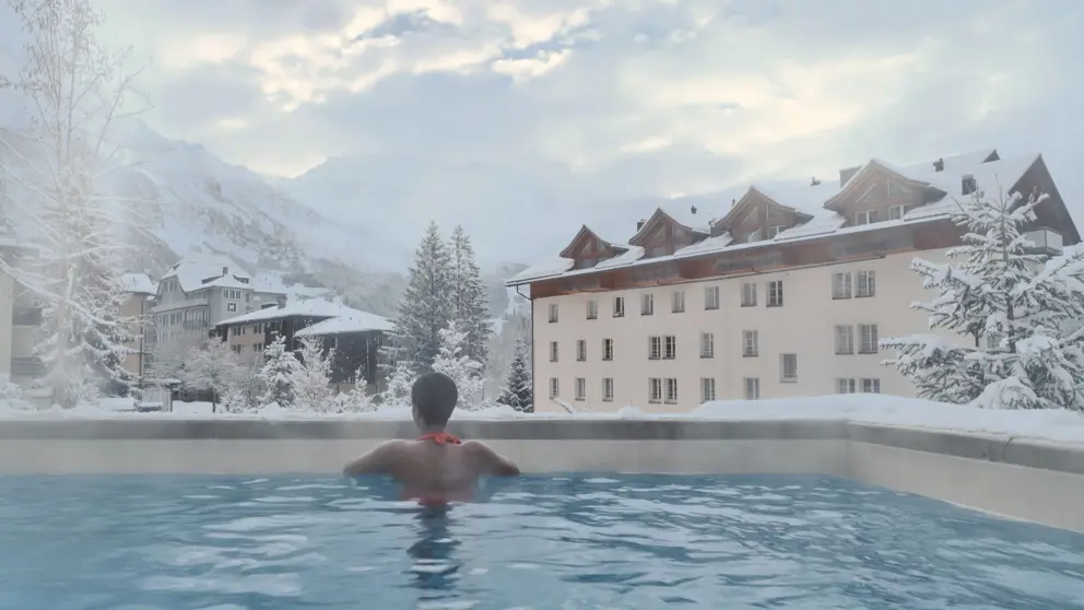 Grand Hotel Belvedere Wengen Pool Ext Winter [5]