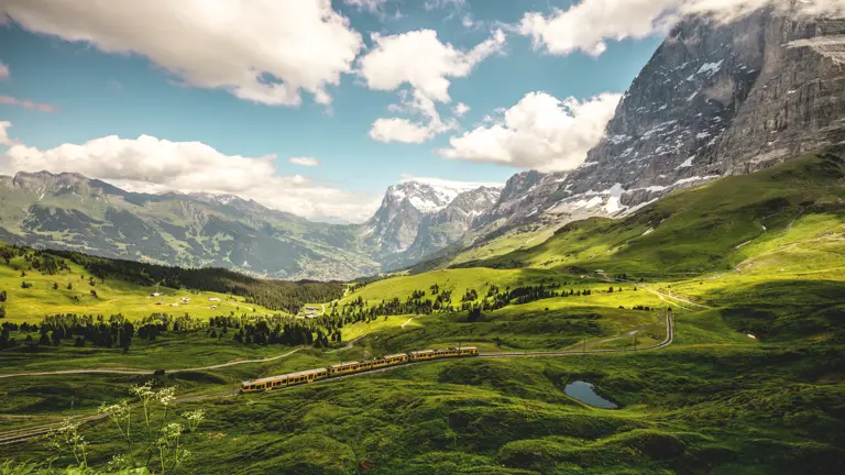 A scenic view of a landscape