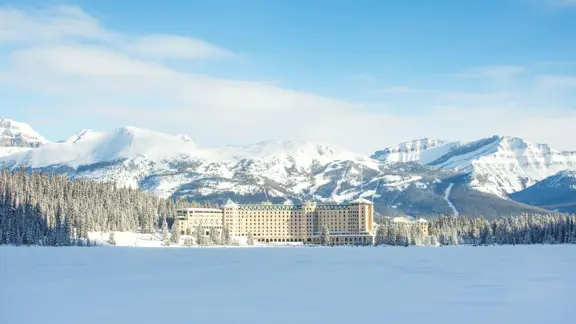 Fairmont Chateau Lake Louise Winter Exterior