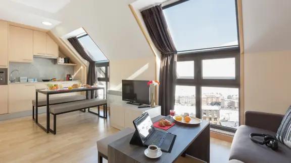 Residence Princesa, Pas De La Casa, Standard One Bedroom Apt Kitchenette