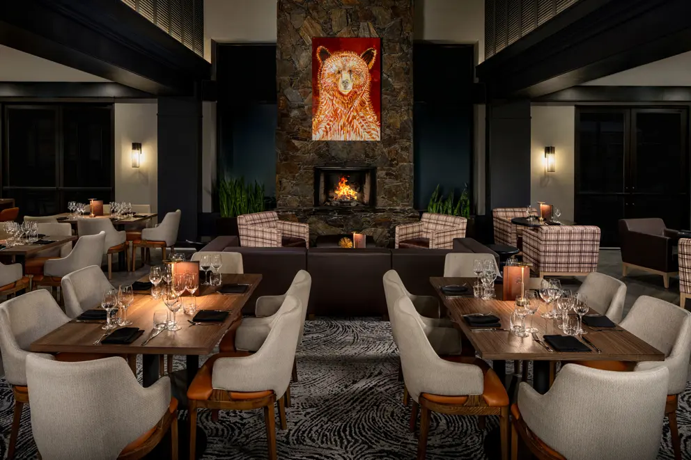 Hilton Lounge And Fireplace [7]