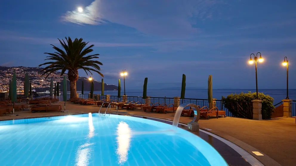 The Cliff Bay Funchal Swimming Pool Nightime [2]