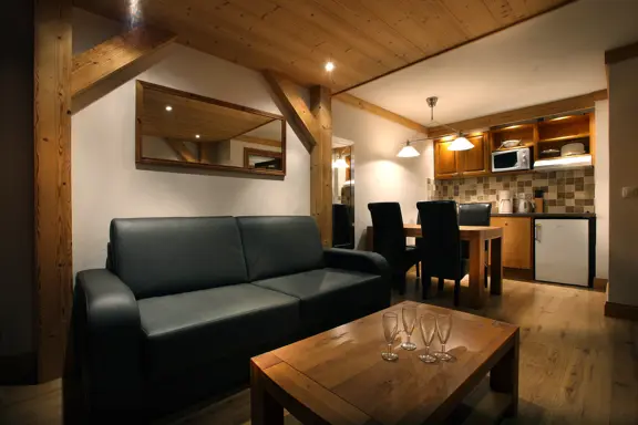 Apartment 1-bedroom: example living area