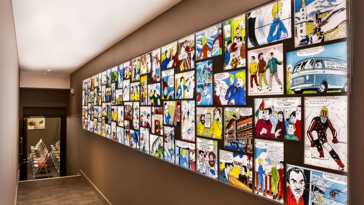 Hotel Ormelune Val D'isere Artwork ©Gilles Trilliard