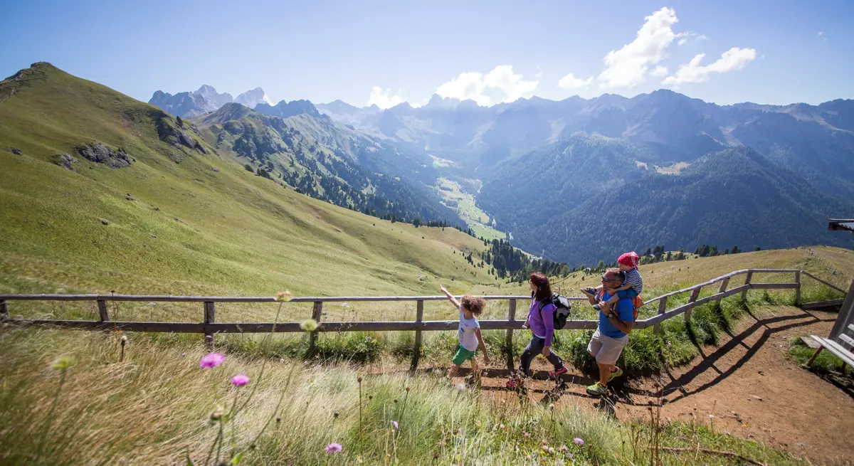 Family Walking in the Mountains, Dolomites, Walking Holidays
