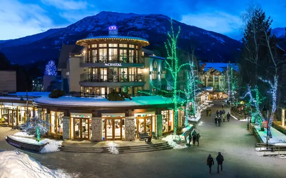 Crystal Lodge Winter Stroll Exterior Med Res