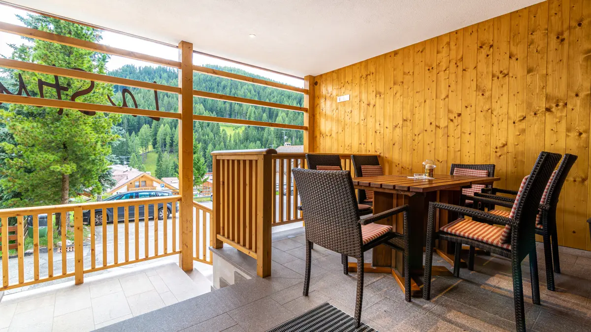 Hotel La Stua, San Cassiano, Italy, Terrace