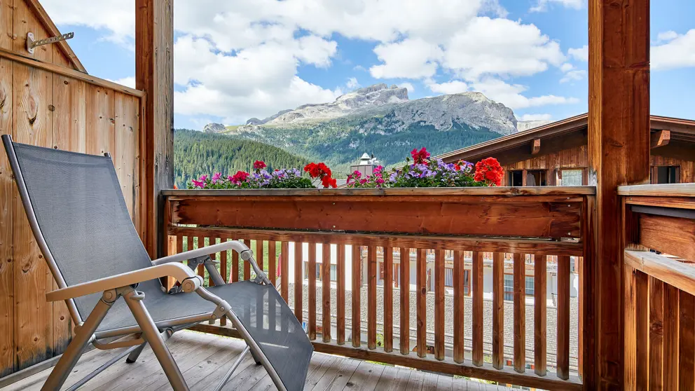 Sporthotel Panorama, Corvara, Dolomites, Balcony [4]
