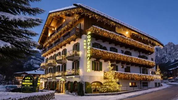 Hotel Pontechiesa Cortina External Winter