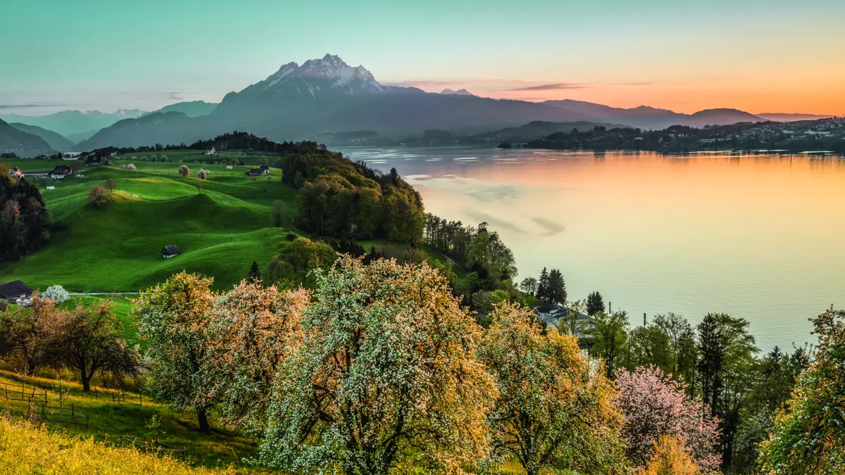 Spring evening in Weggis