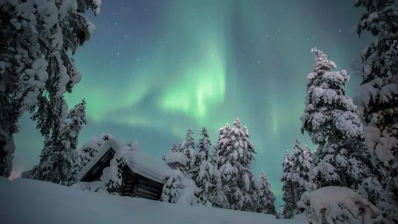 Lapland Yllas Northern Lights