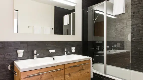 Typical apartment bathroom