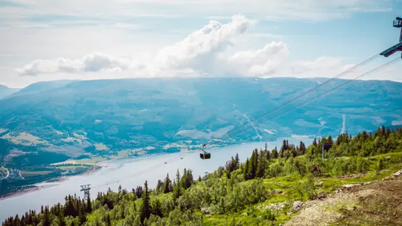 Voss Norway Cable Car And Lake Copyright Jon Hunnalvatn Ton Voss Resort